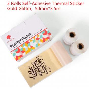 Phomemo M02/M02 Pro/M02S Printable White Glitter Stickers