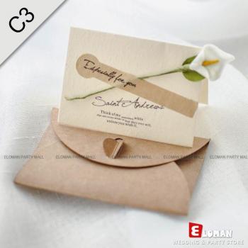ELOMAN Wedding Invitation Cards with Envelopes