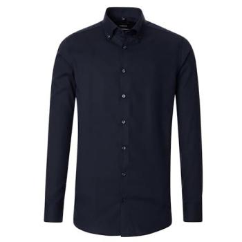 VENTI unifarbenes Hemd für Herren, Größe 43, blau