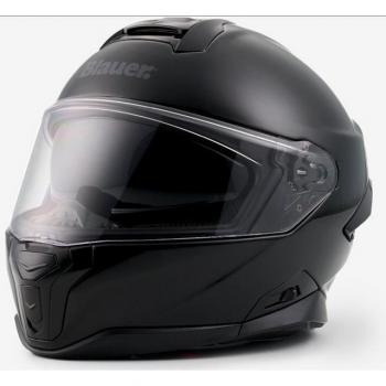 FF‑01 Monochrom Motorradhelm Blau – Schwarze 2XL Variante