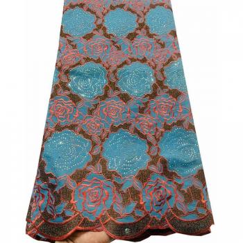 Swiss Voile Lace Fabric for Wedding Party YLL3314 Blue