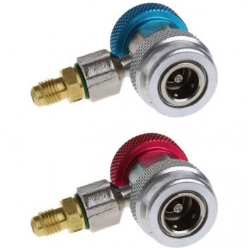 2Pcs A/C Manifold Gauge R134A Coupler Set