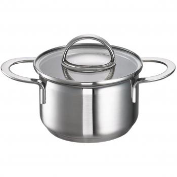 Schulte‑Ufer Little Lilly Brat‑& Schmorpfanne – Silber, 25 cm, 18/10 Edelstahl