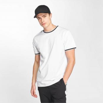 T-shirt College Urban Classics Bianco/Nero