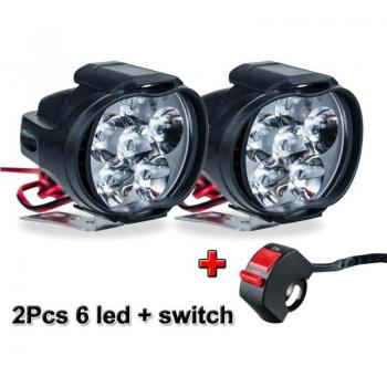 Motorbike LED Headlight Bulb 6LED 1200LM 6000K