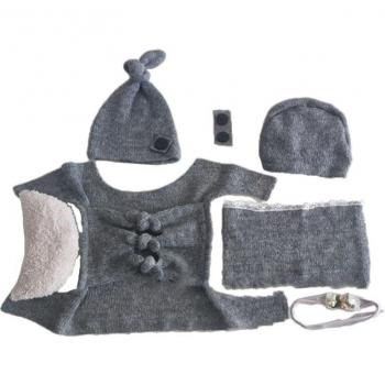Newborn Top Knot Hat and Headband Set