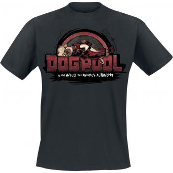 T-Shirt Marvel Deadpool e Wolverine - Dogpool - S a 5XL - Uomo - nero