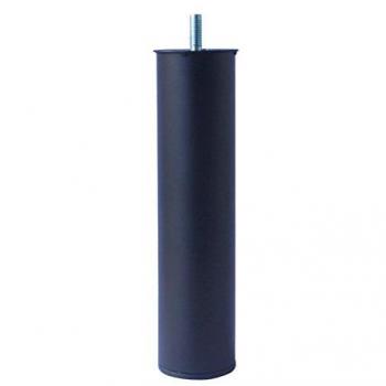 Piede tondo per letto Masidef nero Ø6x25cm