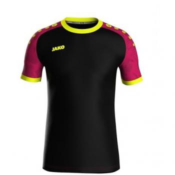 JAKO Trikot Iconic in Schwarz/Pink/Gelb 3XL