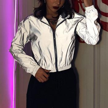 Hip Hop Style Women’s Zipper Jacket