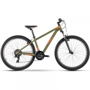 Raymon SevenRay 1.0 Hardtail Mountainbike – 27,5 mm Schaft, Shimano Turnier 7S, Khaki‑Orange Lackierung