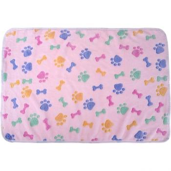 Dog Bone Paw Print Pet Bed Mats