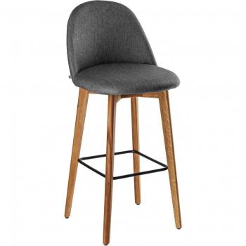 Sgabello da bar Alwin VEGA antracite rovere naturale