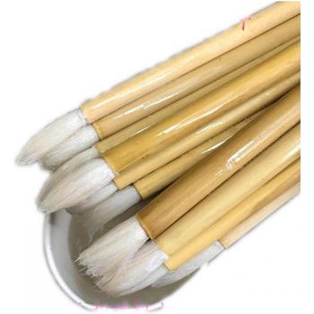 100pcs Wool S/M/L Art Brushes - Painting & Varnishing Wooden Handle Supplies