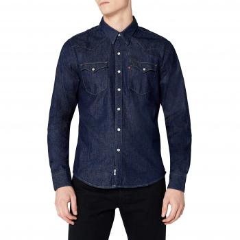 Camisa Levi's Barstow Western Larga para Hombre, Azul