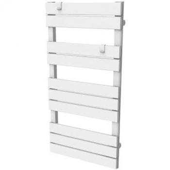Seche serviettes barres plates - Sec chauffant - 500W - programmable - Blanc