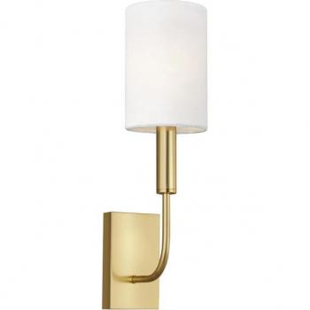 Brianna 1 Light Wall Light, Burnished Brass, E14 - Elstead