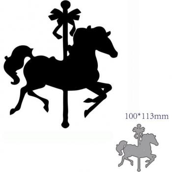 Plantilla de corte giratorio caballo