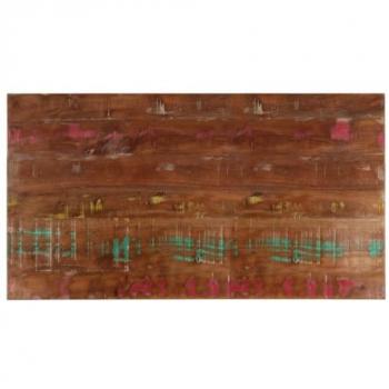 VIDAXL Piano Tavolo 100x50x2,5 cm Rettangolare in Massello di Recupero Marrone