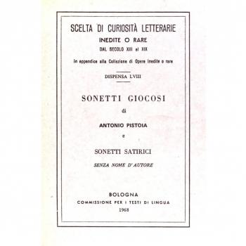 Sonetti giocosi (rist. anast.)