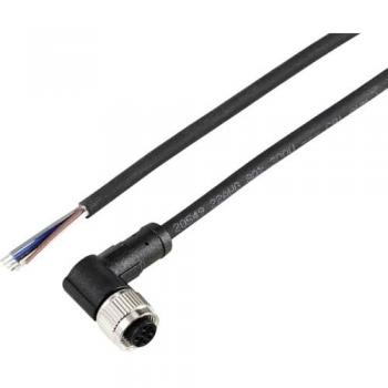TRU Components 12833084 2‑Meter M12 Right‑Angle Actuator Cable – 5‑Pin RJ