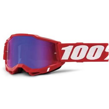 100% Accuri II Chrome Essential Motocross Brille - Rot