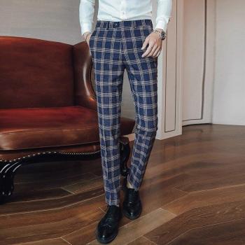 Plyesxale Men's Checked Pants - Big Size P18