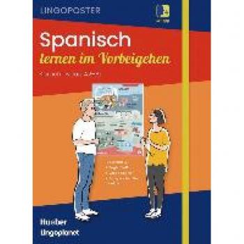 Lingoposter: Spanisch lernen im Vorbeigehen: 10 Lernposter / Paket: Sprachposter + Vokabelkarten + Begleitheft + App (Lingoplanet)