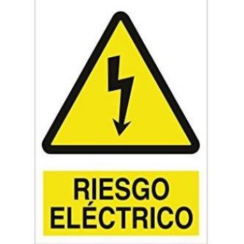 Señal Poliestireno Riesgo Eléctrico 420x297 mm