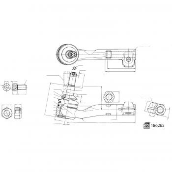 Unidad de Dirección Rotatoria FEBI Bilstein 186265