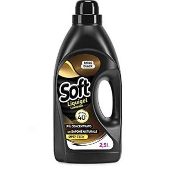 Soft Detergente Liquido Lavatrice Nero 2250 ml 45 Lavaggi
