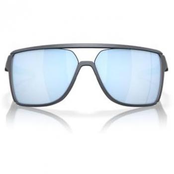 Luxottica Oakley 0OO9147 CASTEL Herren-Sonnenbrille Halbrand Eckig Acetat-Gestell, blau