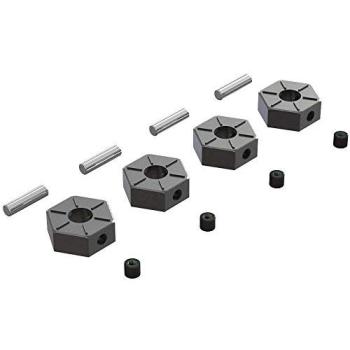 Roues hexagonales en aluminium 12 mm avec 4 clavettes et vis Arrma