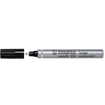 Marqueur métallisé STABILO - Argent - Pointe large 2 mm