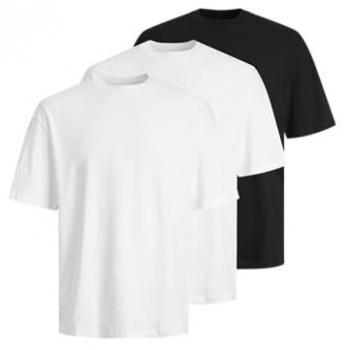 Jack & Jones Set 3 T‑shirt Hugo Multicolore Loose Fit – 12284202