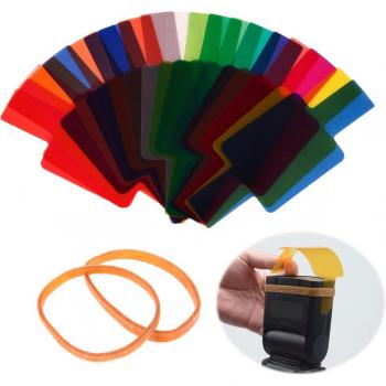 20pcs Color Gels for Canon Yongnuo Speedlite Flash