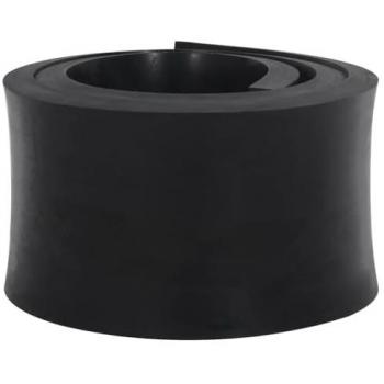 Freno de goma para quitanieves en color negro, 180 cm largo x 15 cm ancho x 2 cm alto