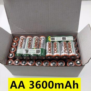 Oplaadbare Ni-MH AA 3600mAh Batterijen voor Camera's en Microfoons