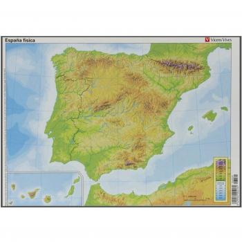 Mapa Mudo España Fisica