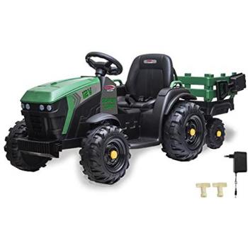 Tracteur à Pousser Électrique avec Remorque 12V