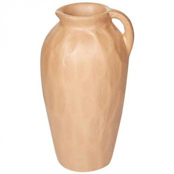 Beliani - Terrakotta-Dekovase Sandbeige 46 cm