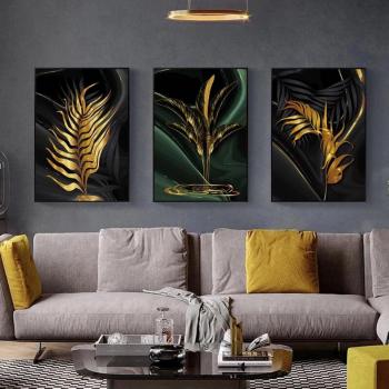 TPFLiving Elegante Wanddekoration - Abstrakte Motive - 60x80cm
