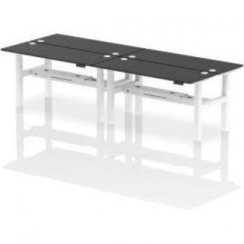 Dynamic Air Back-to-Back W1600 x D600mm Height Adjustable Sit Stand 4 Person Bench Desk