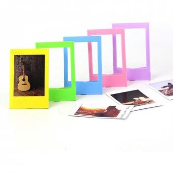 Colorful 3 Inch Mini Picture Frame - Solid Plastic Design