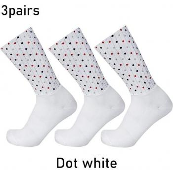 Aero Non-Slip Silicone Cycling Socks - 3 Pairs