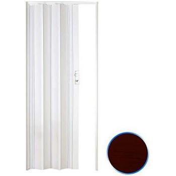 Porta a Soffietto in PVC Noce Modello Luciana 88,5x214 cm