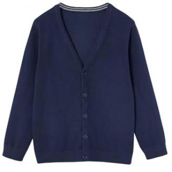 Youth Navy V-Neck Knitted Cardigan – 5/6 Years