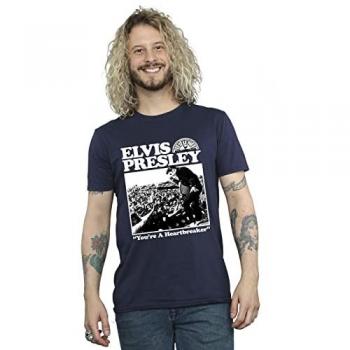 Elvis T-shirt da uomo rubacuori L