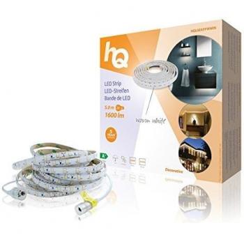 Bande d’éclairage LED blanche chaude 5 m, 1600 lm – Pose simple