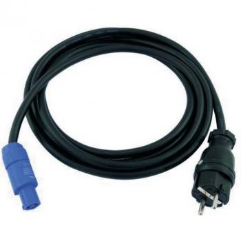 LightMA Audio‑Kabel Power Twist 10 m – 3×1,5 mm² – 16 A – Schwarze Version – Deutschlandherstellung